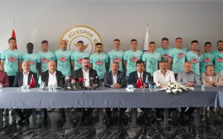 Çaykur Rizespor, Yeni Sezon Transferleri ile Heyecanı Tesislerinde Tanıttı