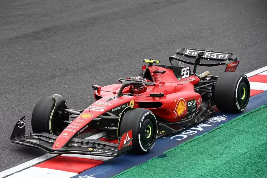 Sainz, Singapur Zaferinin Ardından Japonya GP'de Zorlandı