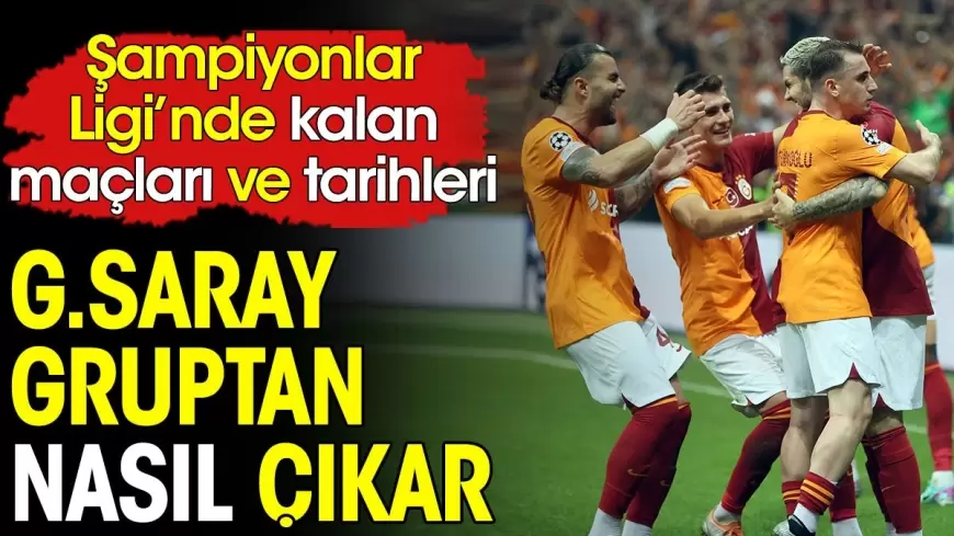 Şampiyonlar Ligi A Grubu Galatasaray puan durumu - Galatasaray kaçıncı sırada? - Galatasaray'ın kalan maçları -Galatasaray, Bayern Münih'e darbe aldı