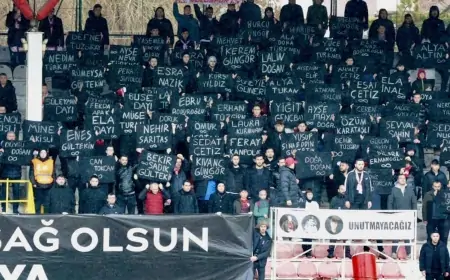 Bolu'da Yangın Felaketi Unutulmadı! Stat Siyaha Büründü