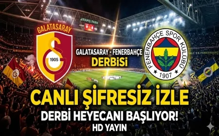 Galatasaray - Fenerbahçe derbisi canlı izle | GS FB maçı şifresiz (Süper Lig maçı canlı yayın)
